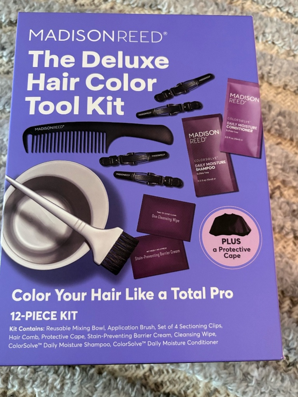 NWT Sealed Madison Reed Deluxe Hair Color 12 Piece Tool Kit